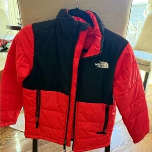 The North Face Kids Red and Black Jacket
